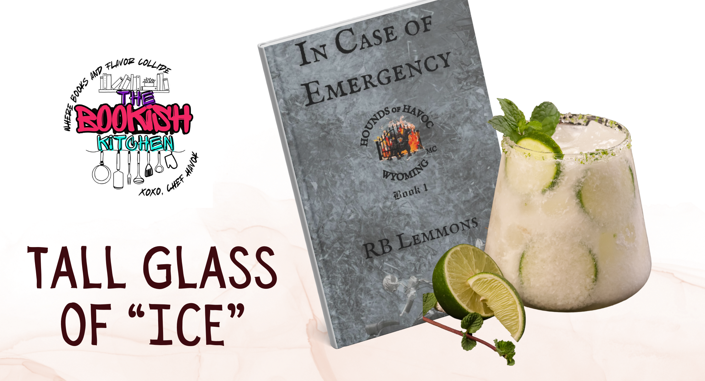 Tall Glass of “ICE” Mocktail by the Bookish Kitchen